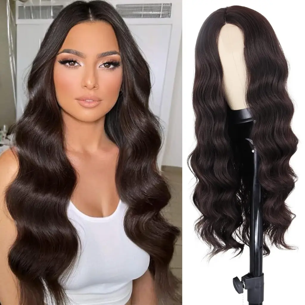 Women's Chemical Fibre Small Lace Headgear Big Wave Long Curly Hair - 6Color
