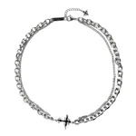 Double Black Cross Necklace