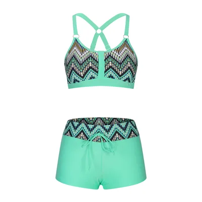 New Women's Printed Split Bikini Swimsuit Bi Color L - Shop at LoveMi