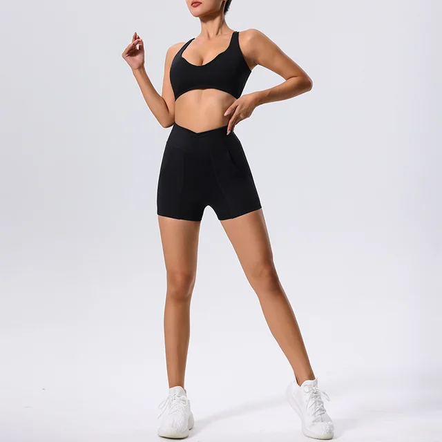 Women's Quick drying Tight Yoga Running Exercise Shorts Black - Shop at LoveMi