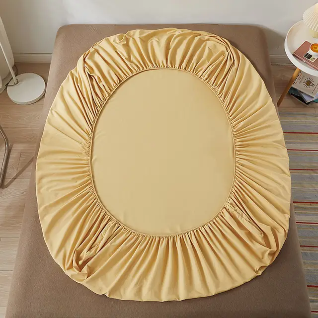 Pure Cotton Sanding Fitted Sheet One piece Sanding Simmons Protective Cover Dustproof Mattress Cover Camel - Shop at LoveMi