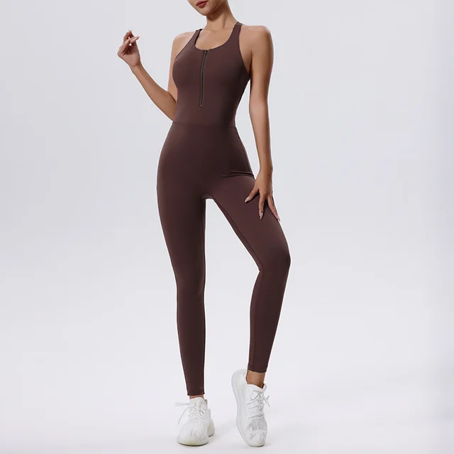 Yoga Bodysuit Women's Bra Nude Feel Brown - Shop at LoveMi