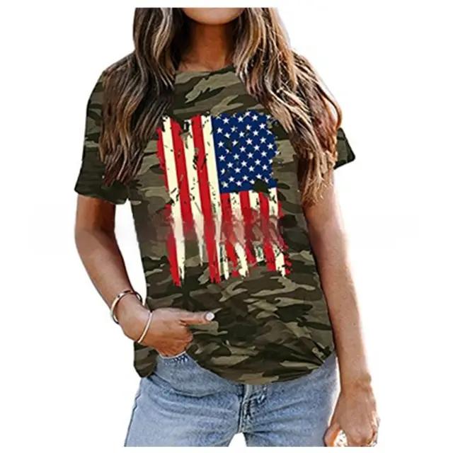 Women's Vest Independent Stand Summer Fashion Short Sleeved Army Green - Shop at LoveMi