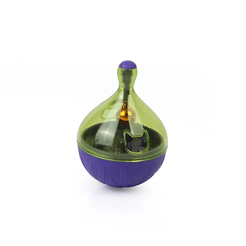 Pet Tumbler Pet Toys Dogs And Cats Educational Toys Pet Leakage Food Feeder Purple Small Size Cat - Shop at LoveMi