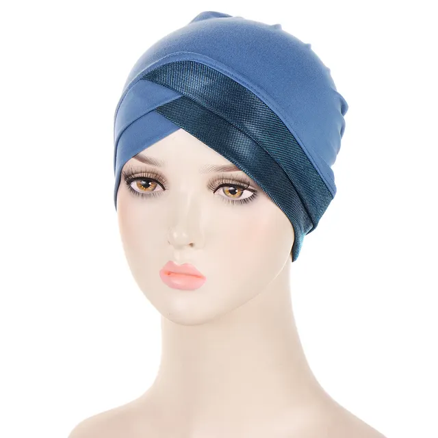 Bright Silk Forehead Cross Women's Indian Hat Denim Blue - Shop at LoveMi