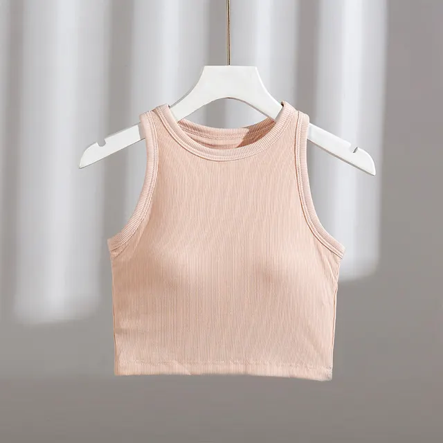 Vest Thread Belt Chest Pad One piece Underwear Base Can Be Worn Outside Khaki - Shop at LoveMi