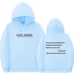 Sky Blue With Black Characters