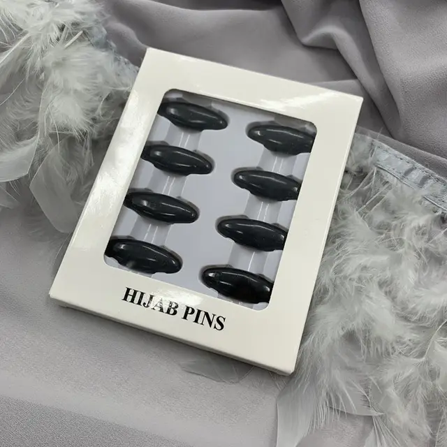 Fashion Colored Turban Plastic Buckle Candy Brooch 2 Fashion Pure Black - Shop at LoveMi