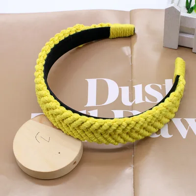 Vintage Hair Accessories Headband For Women Yellow - Shop at LoveMi