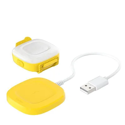 Pet Dog LED Navigation Light Colorful Waterproof Wireless Chargable Lithium Battery Yellow - Shop at LoveMi