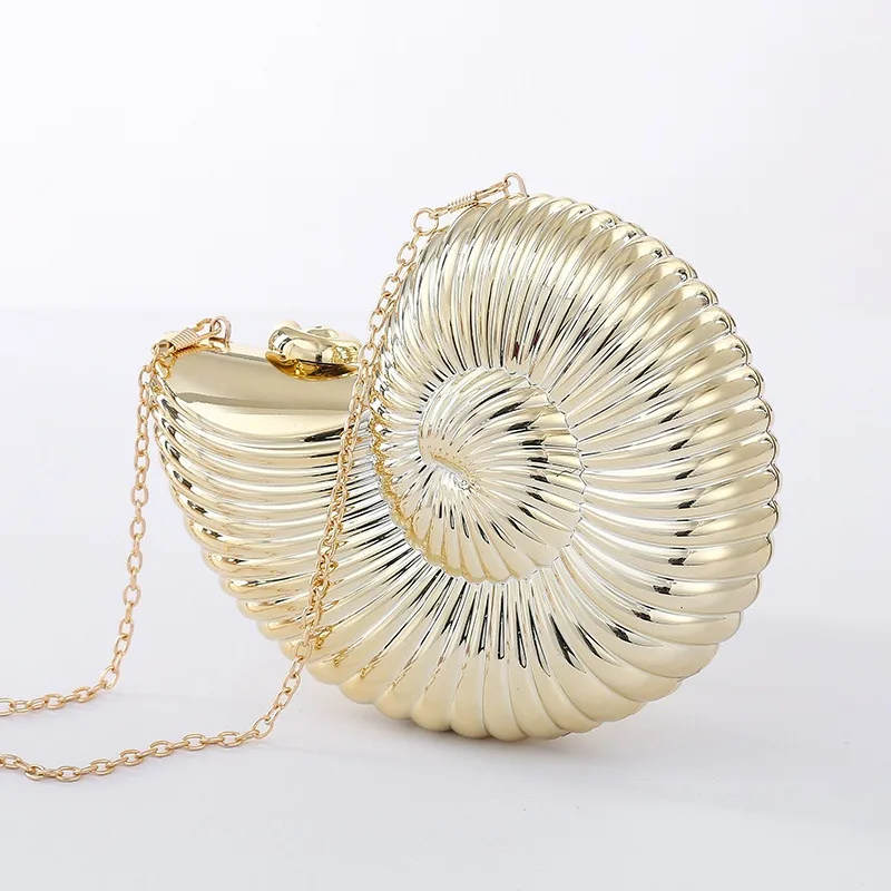 Ladies New Conch Fashion Clutch Gold - Shop at LoveMi