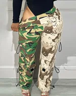 Women's Camouflage Stretch Cotton Diagonal Cloth Overalls - Camouflage Color-M - View 1