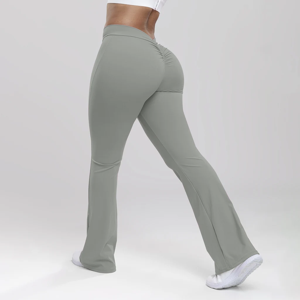 High Waist Hip Lift Sports Trousers Training Gray - Shop at LoveMi