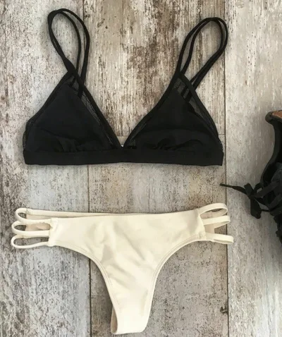 Europe and the United States summer sexy ladies swimsuit printed bikini set N83 L - Shop at LoveMi