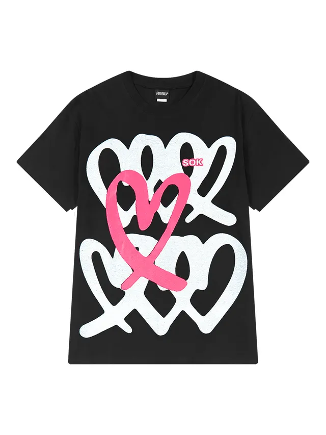 Cotton T shirt Short Sleeve Plus Size Loose Thin Top Black - Shop at LoveMi