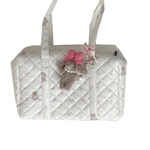 High Sense Large Capacity Girl One shoulder Commuter Bag White - Shop at LoveMi
