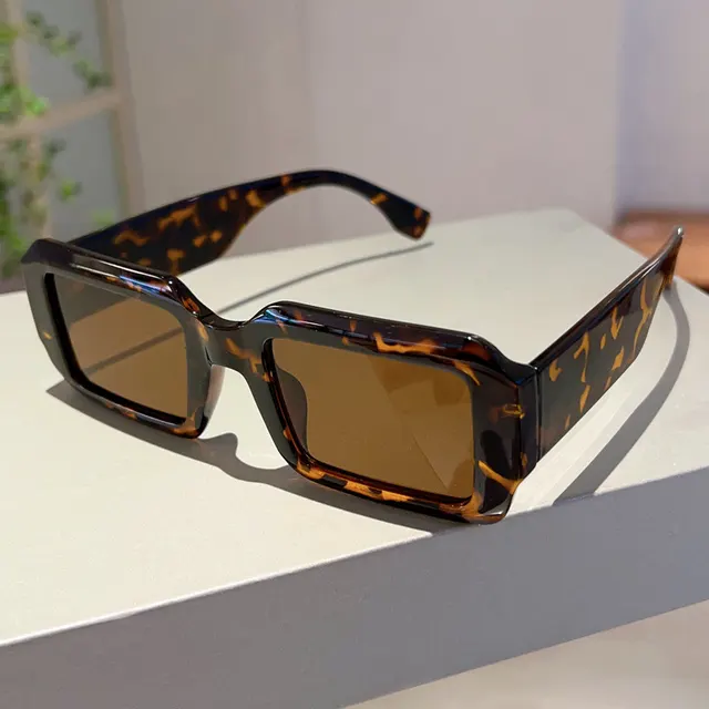 Stylish Retro Minimalism UV Protection Sunglasses Hawksbill Box Dried - Shop at LoveMi