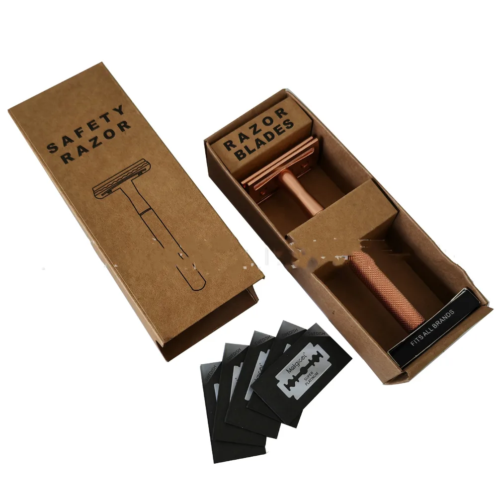 Men's Copper Manual Old fashioned Shaver Mesh Rose Gold - Shop at LoveMi
