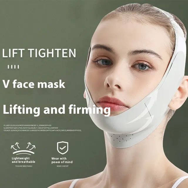 Breathable Bandage Lift Firming Face Anti sagging Face thinning Mask Green Breathable Cool Style - Shop at LoveMi