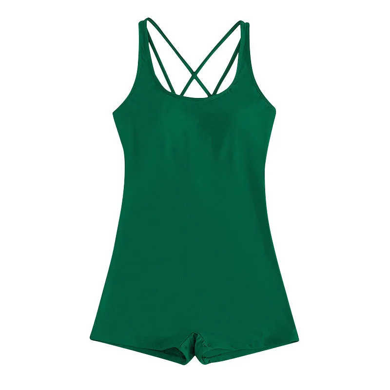Women's Fashion Backless Swimsuit Sports - Green
