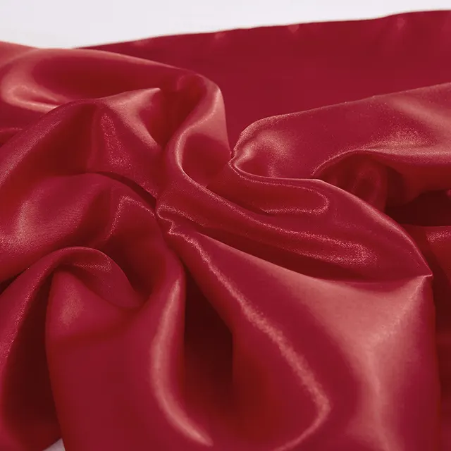 Solid Color Artificial Silk Pillow Cover Plain Zipper Bright Red - Shop at LoveMi