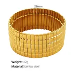 Sz56 Gold Stretch Plaid