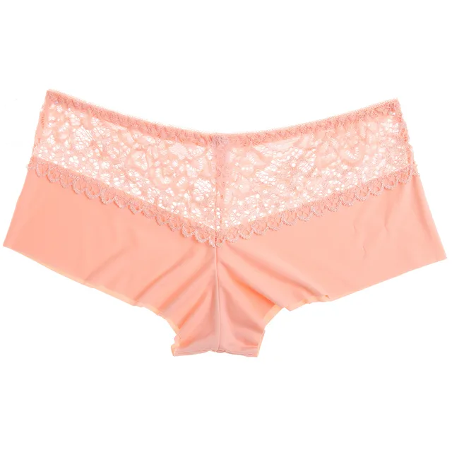 Women's Lace Seamless Briefs Pink - Shop at LoveMi