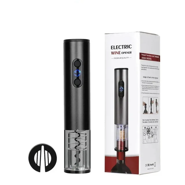 Type c Rechargeable Stainless Steel Mini Electric Bottle Opener Black - Shop at LoveMi