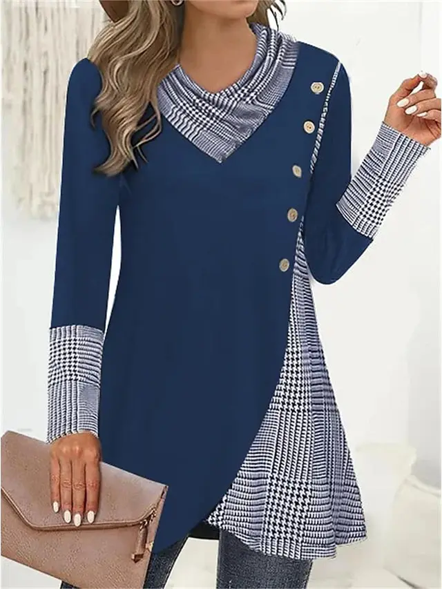 Ladies New Solid Color Long Sleeve Coat Blue - Shop at LoveMi