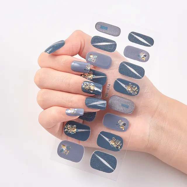 Gilding Cat's Eye Letter Color Nail Sticker Gl014 - Shop at LoveMi