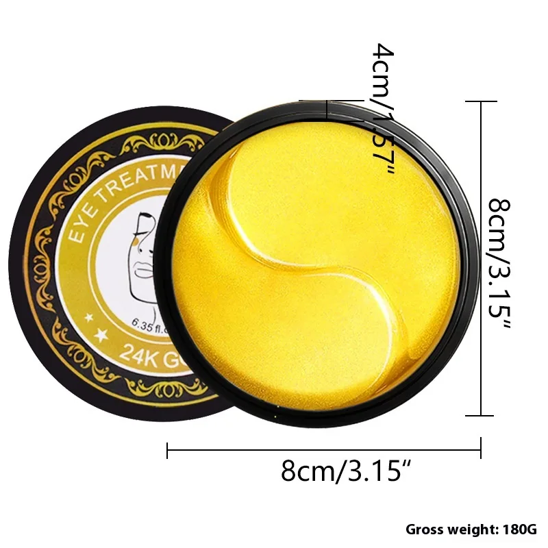 24K Gold Green Seaweed Eye Mask Moisturizing 24K Gold Eye Mask02 Packaging - Shop at LoveMi