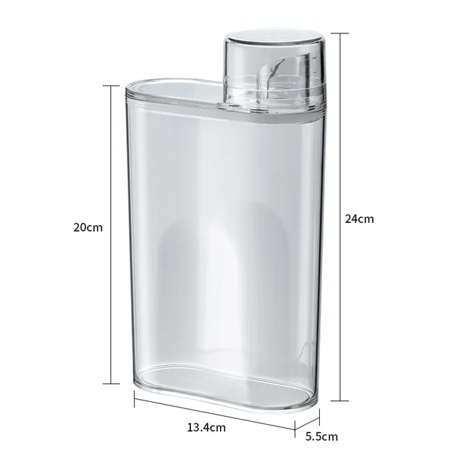 Liquid Detergent Storage Bottle Sealed Cans Large Capacity Container Transparent - Shop at LoveMi