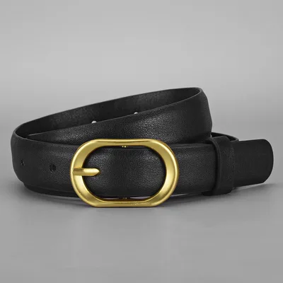 Trendy Unique Jeans All match Decorative Thin Belt Black - Shop at LoveMi