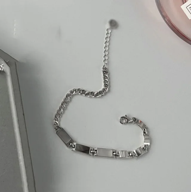 Geometric Square Plate Stitching Irregular Bracelet For Women Sl3966 - Shop at LoveMi