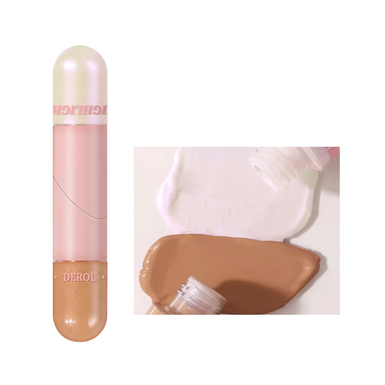 Double-headed Face Lift Cream Foldable Tube Body Two-color Combination Base - 01Color - View 1