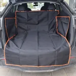Dog Car Mat Pet Car Mats Trunk Rear Seat - Black With Orange Edge Style - View 1