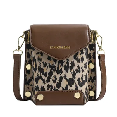 Women's Fashion Three dimensional Small Square Bag Brown - Shop at LoveMi