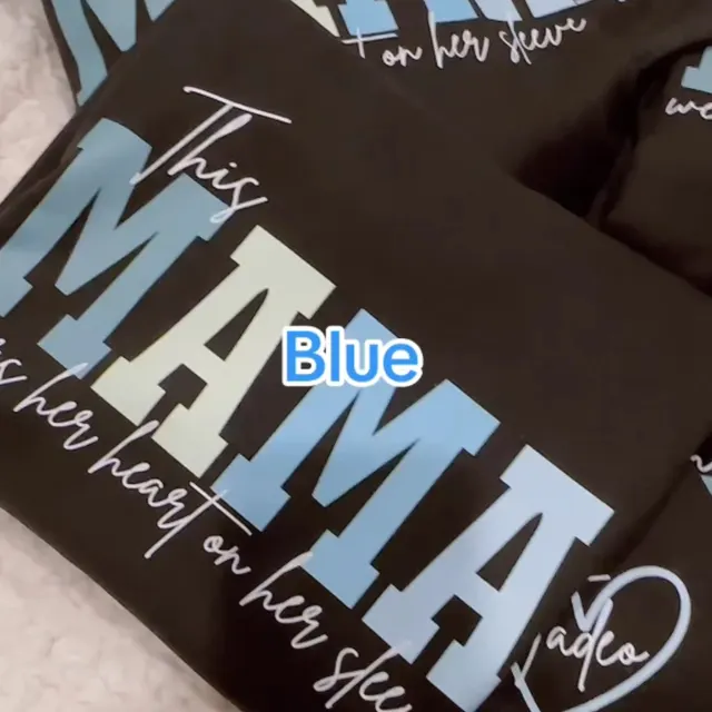 A Custom Hot Stamping Printed Hoodie Blue - Shop at LoveMi