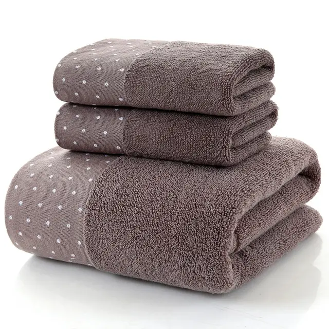 Long Staple Combed Cotton Towel Face Washing Face Towel Thick Cotton Little Bit Deep Khaki - Shop at LoveMi
