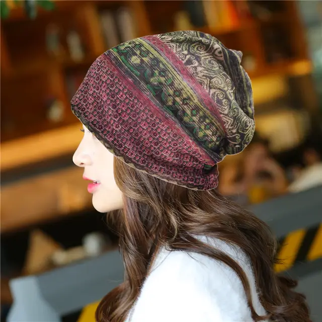 Thin Sleeve Cap Breathable Chemotherapy Pile Heap Cap Small Square Green - Shop at LoveMi