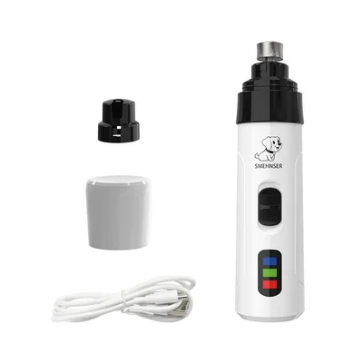 Pet Nail Piercing Device Dog Electric Manicure Scissors LED Nail Scissors Set White - Shop at LoveMi