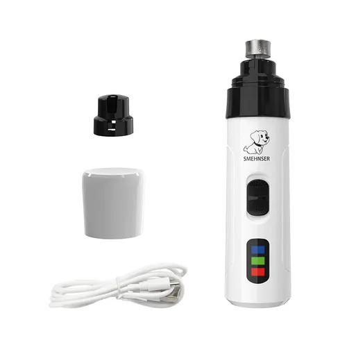 Pet Nail Piercing Device Dog Electric Manicure Scissors LED Nail Scissors Set White - Shop at LoveMi
