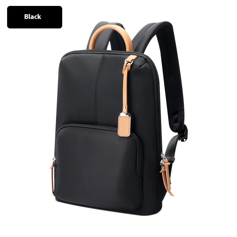 Business Backpack Stylish And Lightweight Commuter Waterproof Nylon - Black - View 1