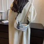 Best-selling Crossbody Bags Versatile Dumpling Bag - Silver