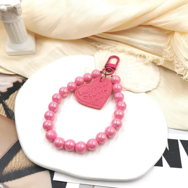 DIY Phone Case Keychain Fashion Candy Color Rose Red - Shop at LoveMi