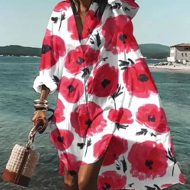 Women's Casual 3D Printing Long Shirt Lcy37 - Shop at LoveMi