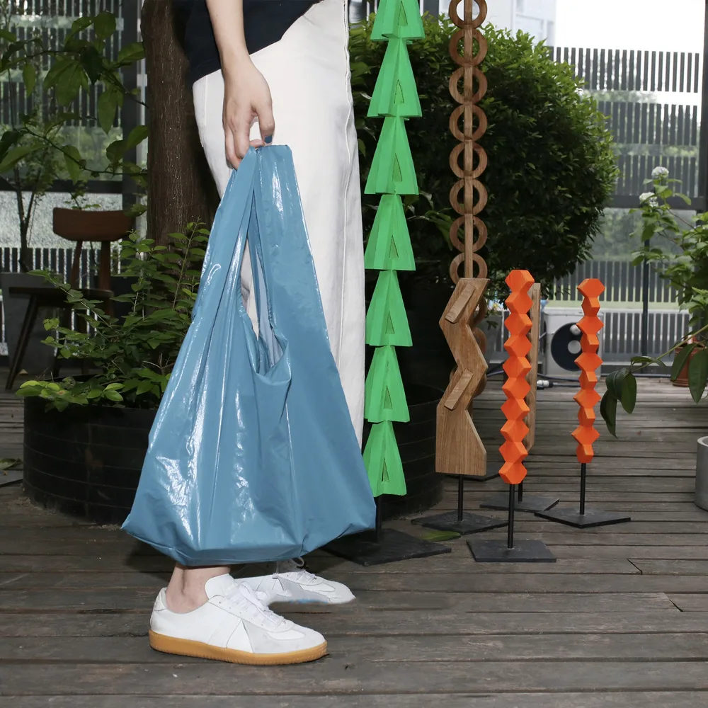 One shoulder Crossbody Shopping Waterproof Hand Bag Blue - Shop at LoveMi