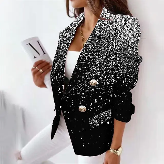 3D Color Printing Suit Jacket Slim Temperament Wz2023100912 - Shop at LoveMi