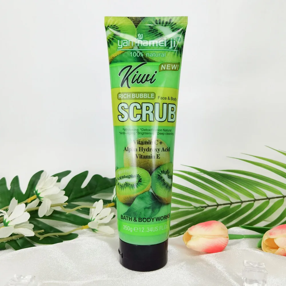 Shea Butter Facial Body Scrub Cream Kiwi Fruit - Shop at LoveMi