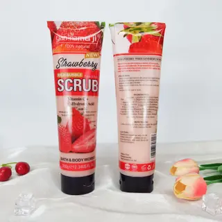 Shea Butter Facial Body Scrub Cream - Strawberry